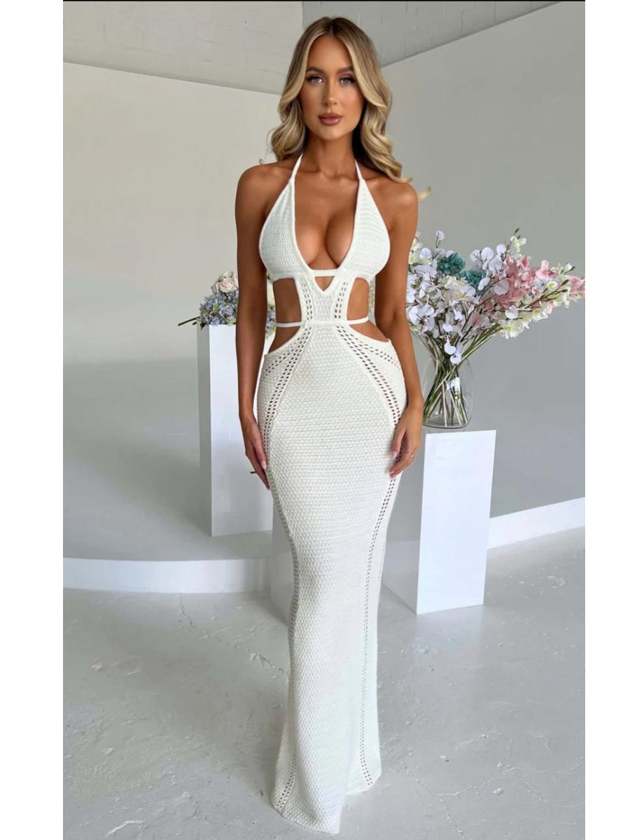 Vestido Longo com Decote Arabella