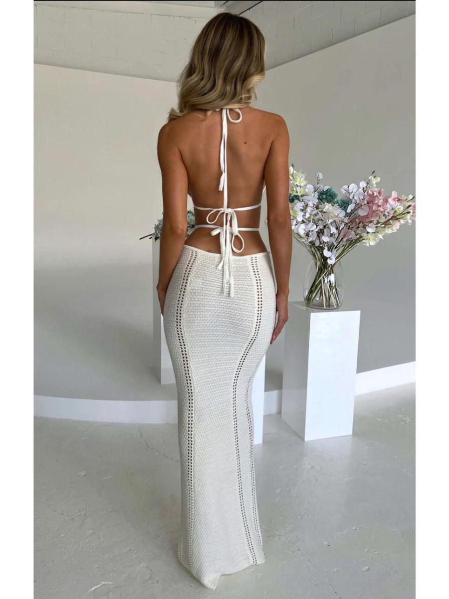 Vestido Longo com Decote Arabella