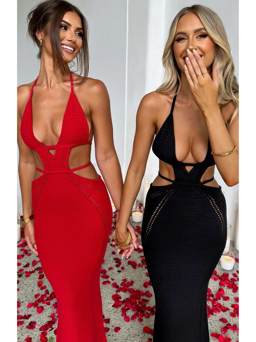 Vestido Longo com Decote Arabella