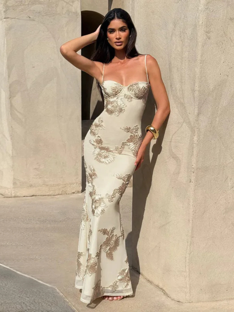 Vestido Longo Decote nas Costas Modern Dara