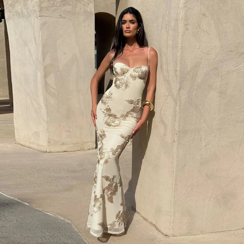 Vestido Longo Decote nas Costas Modern Dara