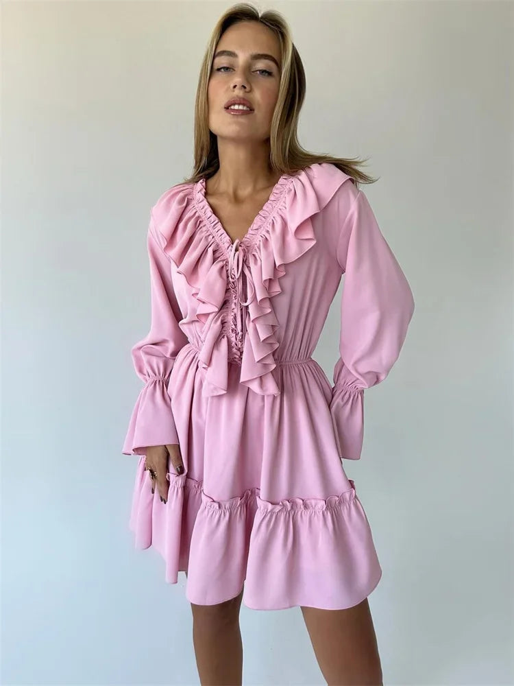 Vertido Curto Manga Longa Boho Chic Modern Aurélia