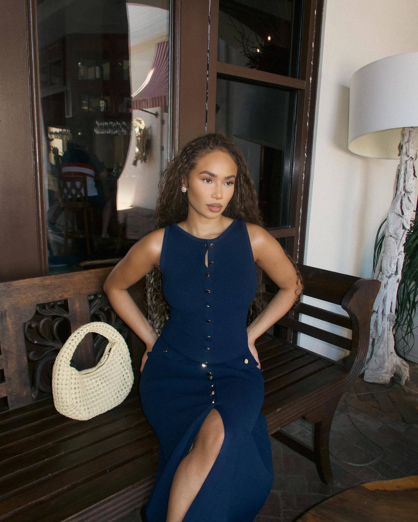 Vestido Midi TricĂ´ Modal Alta Elasticidade Modern Jayne