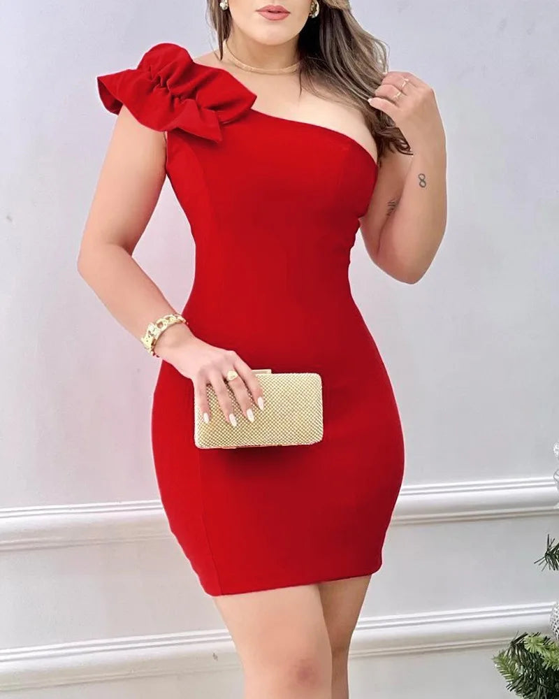Vestido Curto Red Rose