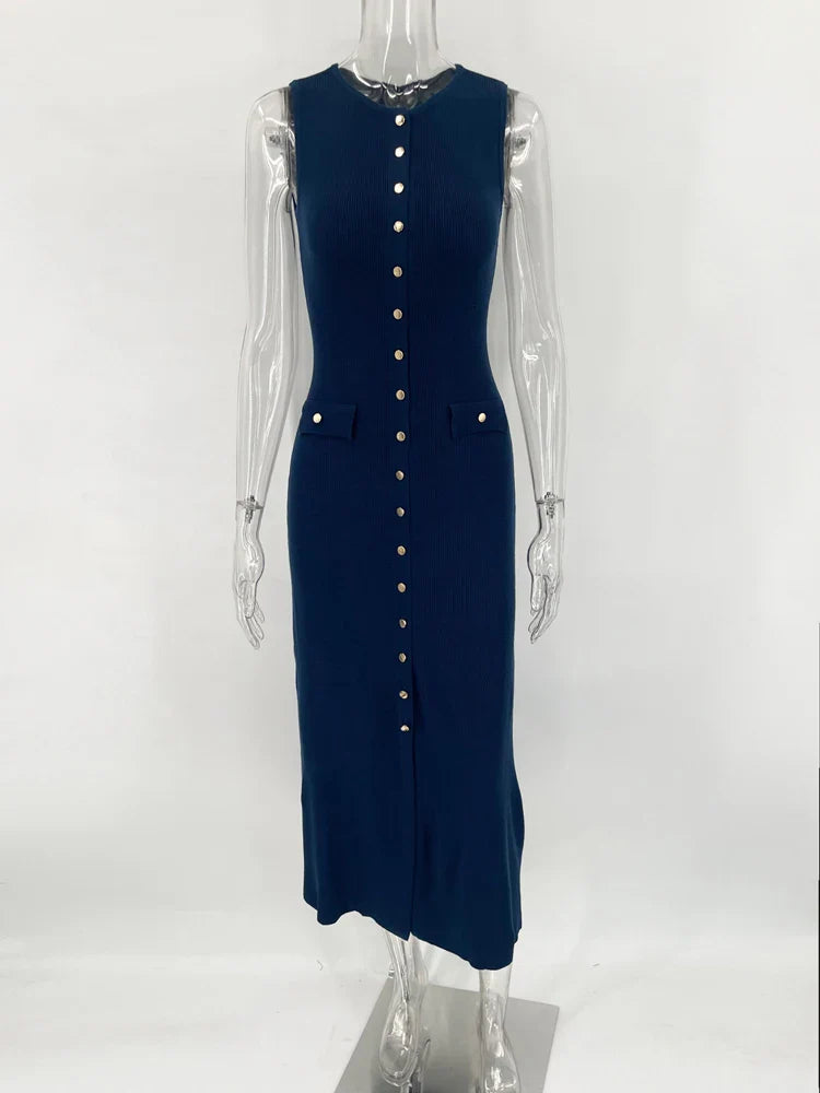 Vestido Midi TricĂ´ Modal Alta Elasticidade Modern Jayne