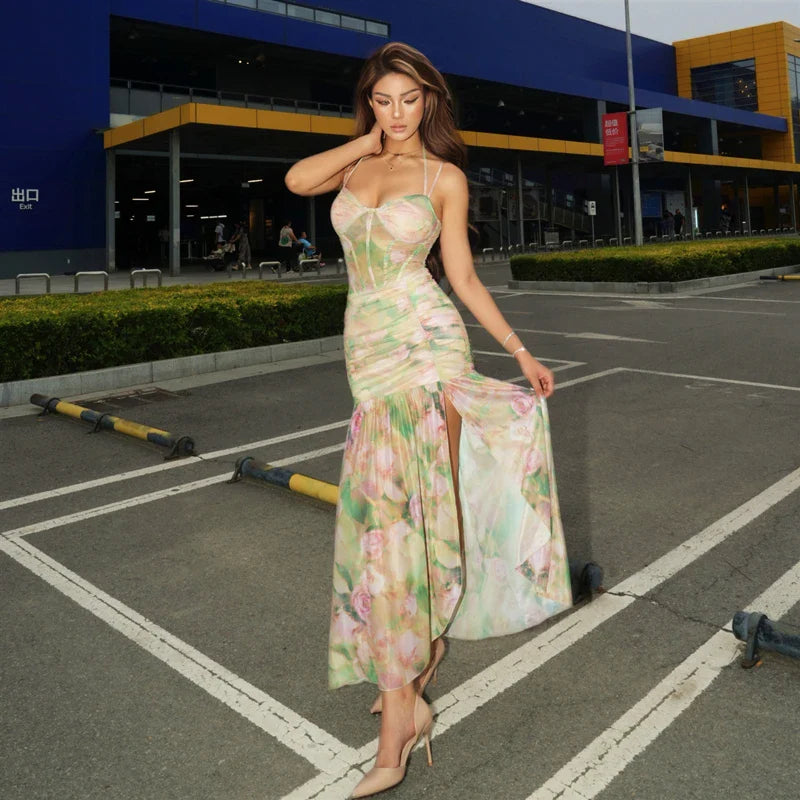 Vestido Longo Floral Modern Jullye