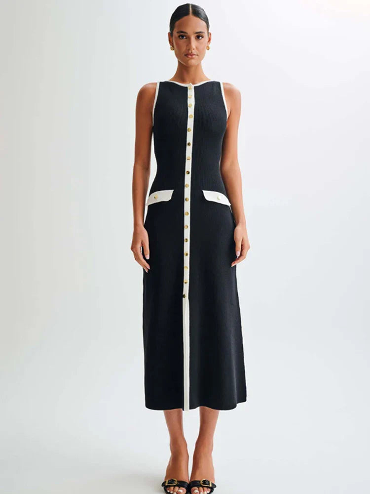 Vestido Midi TricĂ´ Modal Alta Elasticidade Modern Jayne