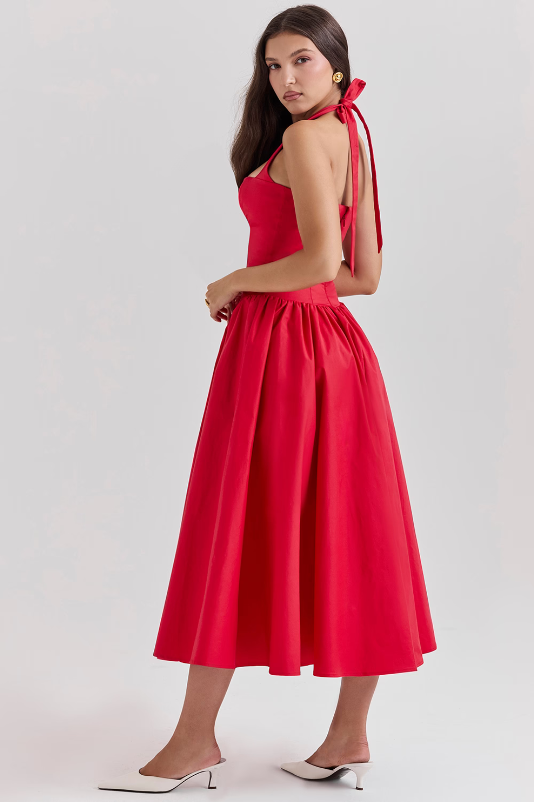 Vestido Midi Vermelho Modern Passione