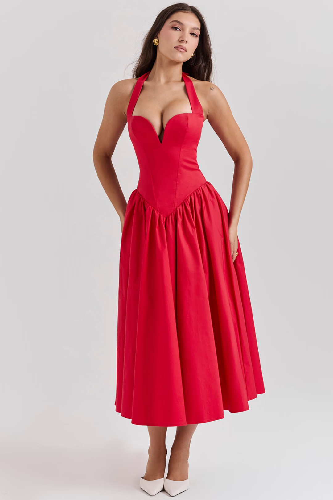 Vestido Midi Vermelho Modern Passione