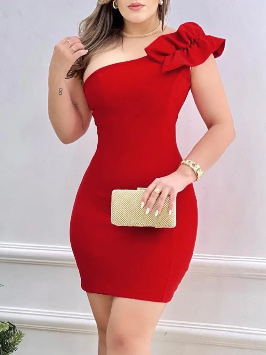 Vestido Curto Red Rose