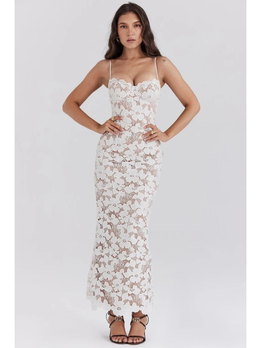 Vestido Midi Rendado Modern Sofia