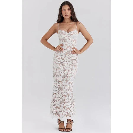 Vestido Midi Rendado Modern Sofia