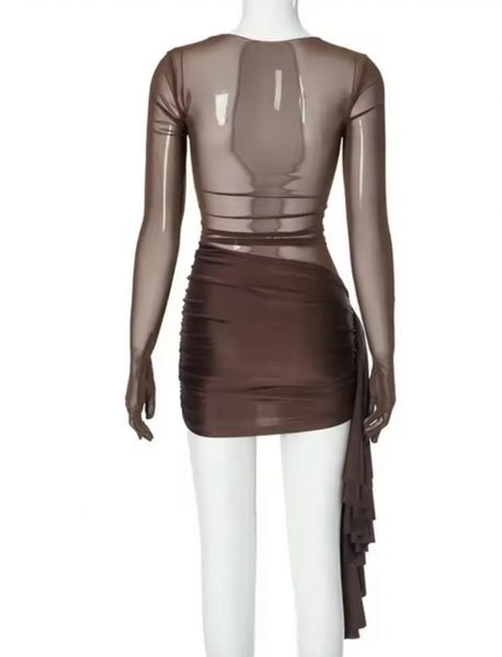 Vestido Curto Com Tule Irregular Modern Mariáh