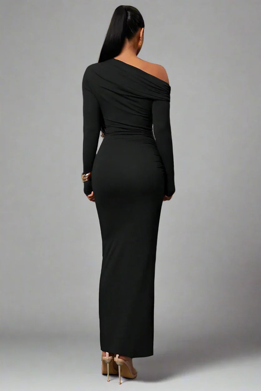 Vestido Longo Justo Modern Shelon