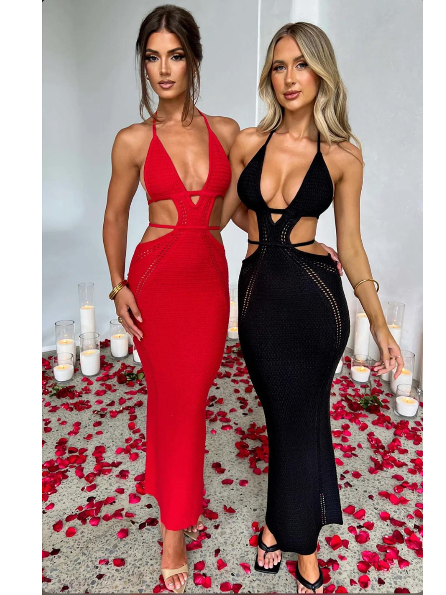 Vestido Longo com Decote Arabella