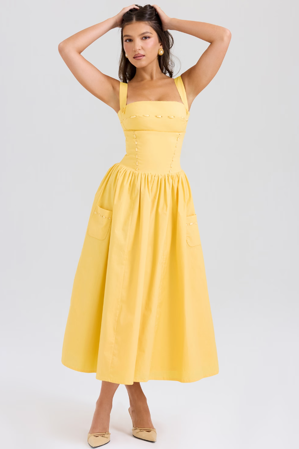 Vestido Midi Xadrez Modern Farm - GOLDEN ERA