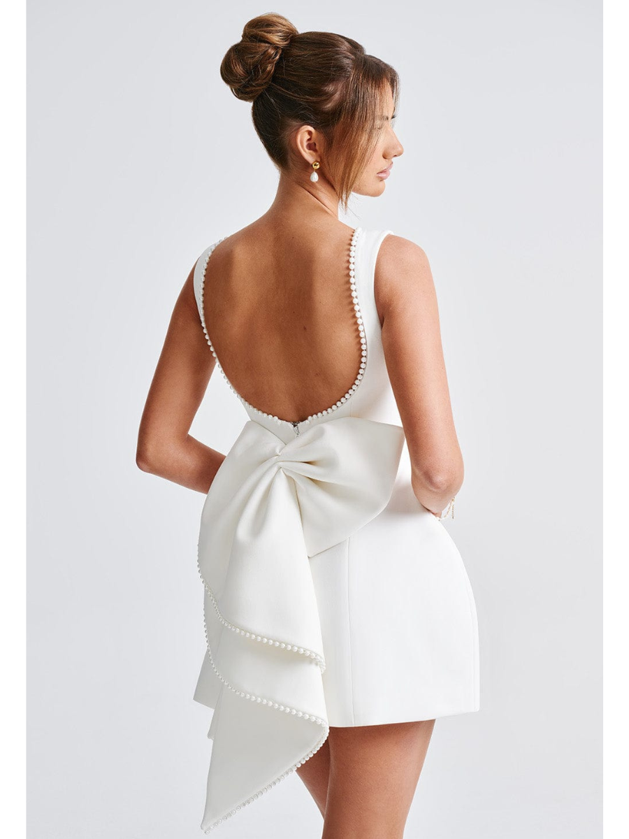 Vestido Curto Com Laço Modern Perle