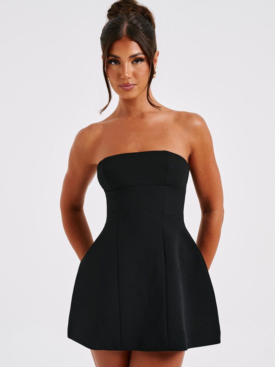 Vestido Curto Sem Alças Alfaiataria Modern Kiara