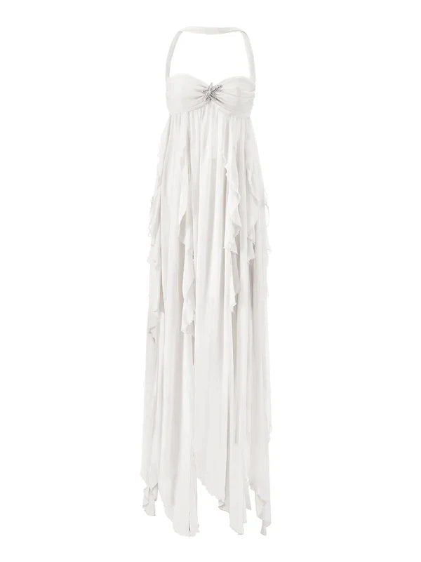 Vestido Com Babados Tendência Modern Ariel