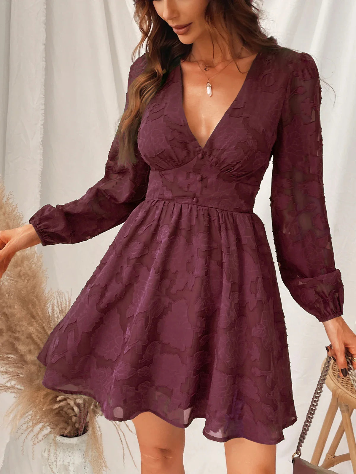 Vestido Manga Longa Miss Petal