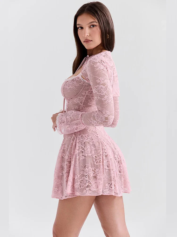 Vestido de Renda com Bolero Alice