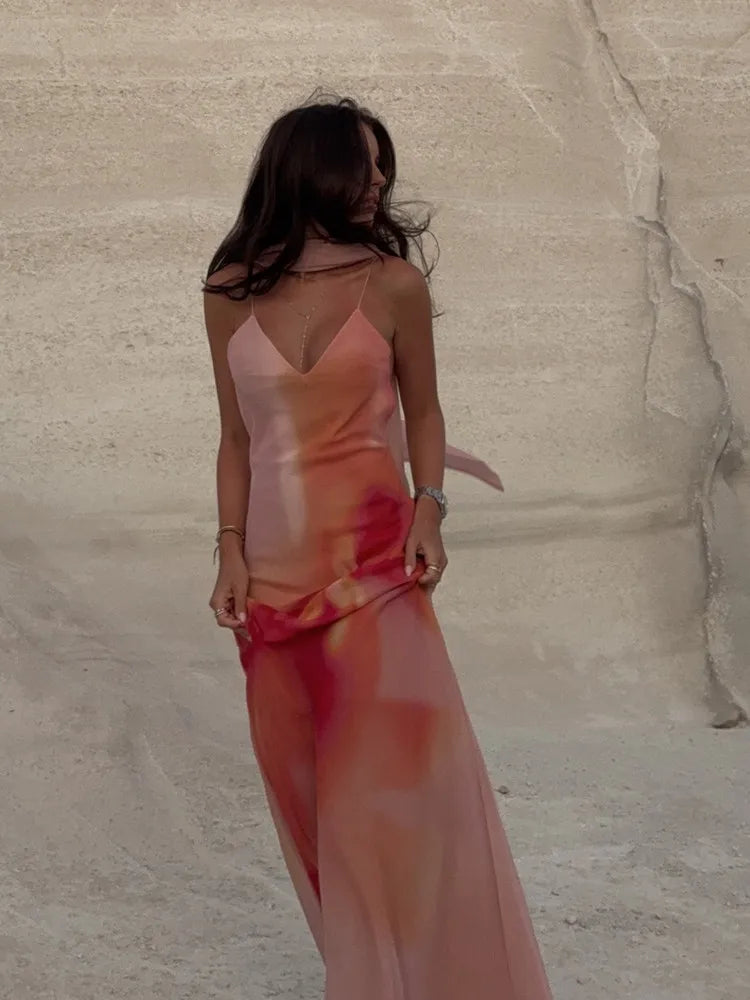 Vestido Longo Decote no Busto Modern Moana