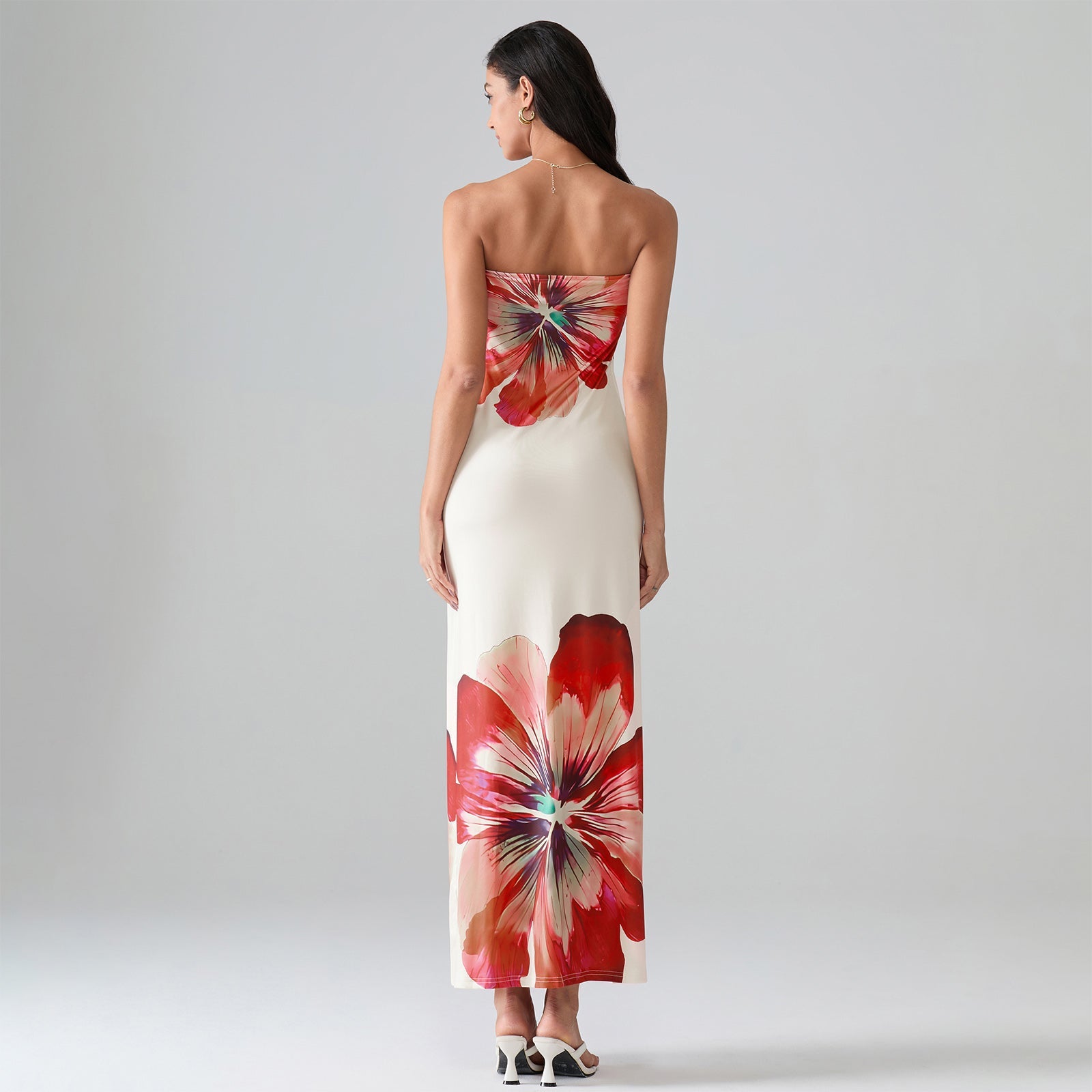 Vestido Longo Floral Modern Pétala