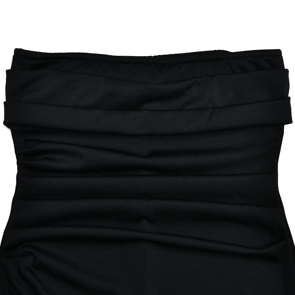 Vestido Longo Sem Alças com Fenda Modern Elizabeth