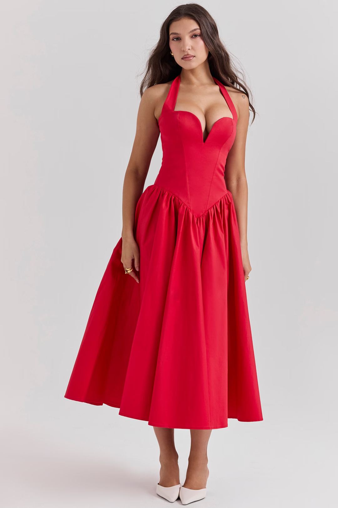 Vestido Midi Vermelho Modern Passione
